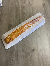 Load image into Gallery viewer, White Baguette paper bag with window strip, 4" x 6" x 14" Pack of 500 bags (100+50x350mm)