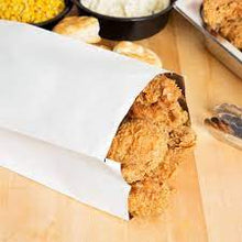 Load image into Gallery viewer, Hot Food White foil Lined Bag 7" x 9" x 12" (Hot Chicken, Nan Bread)