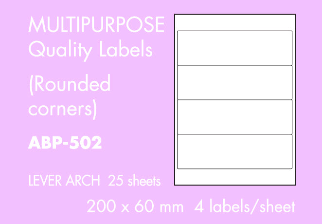 Hovat Multi-Purpose Speciality and Media Labels. Choose from the options
