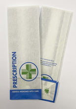 Load image into Gallery viewer, Prescription Bags, White with a Block Bottom
