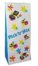 Load image into Gallery viewer, Pick n Mix Candy Sweet Paper Bags. (114mm Wide + 76mm Gusset x 245mm high)