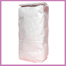 Load image into Gallery viewer, 1kg White Block Bottom Bags. 95 x 265 x 65mm (3.7" x 9.3"x 2.6") Box of 1,500
