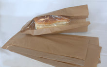 Load image into Gallery viewer, Brown Bag with Window. Large & Extra large