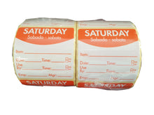 Load image into Gallery viewer, Food Safety Day Label, Removable Adhesive, 51mm Square. 1 roll of 500