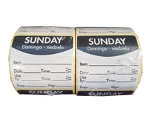 Load image into Gallery viewer, Food Safety Day Label, Removable Adhesive, 51mm Square. 1 roll of 500
