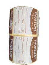 Load image into Gallery viewer, Food Safety Day Label, Removable Adhesive, 51mm Square. 1 roll of 500