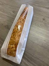 Load image into Gallery viewer, White Baguette bag with window strip, 4&quot; x 6&quot; x 14&quot; Pack of 500 bags (100+50x350mm)
