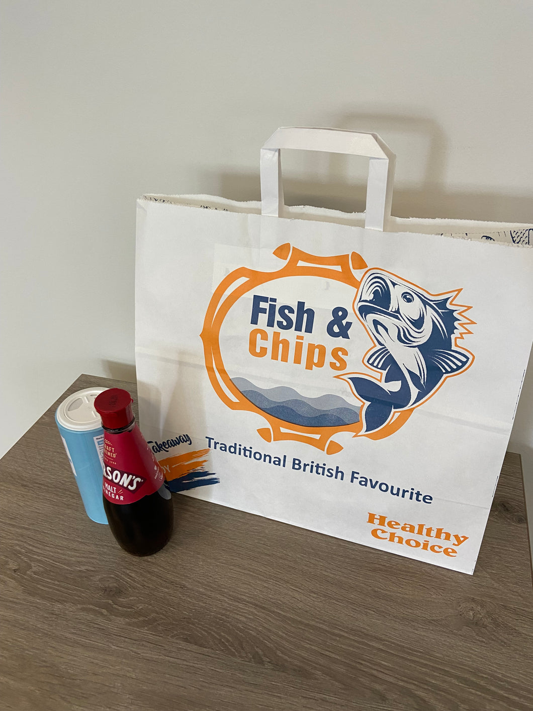 Large Fish and Chip White Printed 360+170 x 320mm (125 per case) – Advance  Bunzl