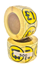 Load image into Gallery viewer, Special Offer £1 Labels, 500 per roll, 40mm Diameter, Presented on Rolls of 500 labels
