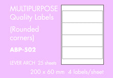 Load image into Gallery viewer, Hovat Multi-Purpose Speciality and Media Labels. Choose from the options
