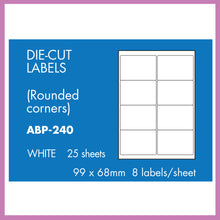 Load image into Gallery viewer, Hovat Multi-Purpose. Self adhesive label. Multiple Options. 25 sheet pack
