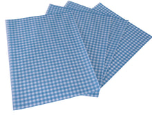 Load image into Gallery viewer, Blue Gingham Greaseproof Sheets, Chip &amp; Tray Liners. packs of 1,000
