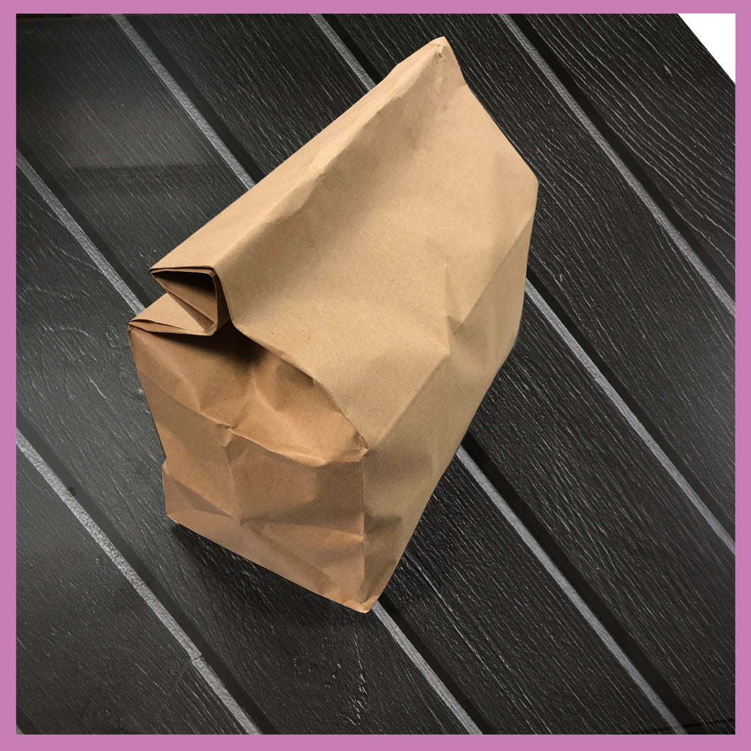 Brown Grab & Go Take Away Bags. Block bottomed SOS style. 200 Bags per pack