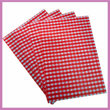 Load image into Gallery viewer, Red Gingham Greaseproof Sheets, Chip &amp; Tray Liners. packs of 1,000
