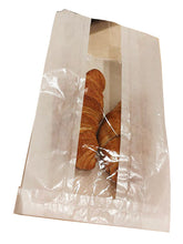 Load image into Gallery viewer, White Glassine bag with window strip, Choice of sizes.  Pack of 1,000 bags

