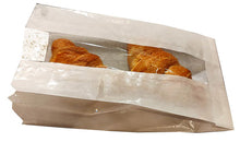 Load image into Gallery viewer, White Glassine bag with window strip, Choice of sizes.  Pack of 1,000 bags
