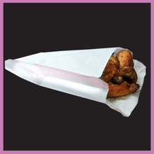 Load image into Gallery viewer, Hot Food White Bag Large 180+60x350mm (40gm Paper + 20gm PP Lining) pack of 500

