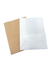 Load image into Gallery viewer, White Grab &amp; Go Take Away Bags. Block bottomed SOS style. 200 Bags per pack
