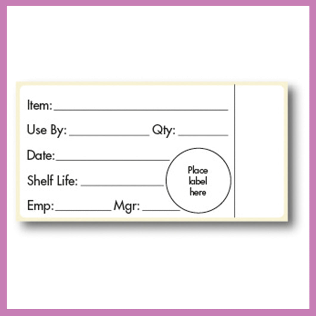 Shelf Life Day Dot, Food Rotation Label, Removable Adhesive, 51 x 102 mm, 1 roll of 500