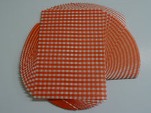 Load image into Gallery viewer, Red Gingham Greaseproof Sheets, Chip &amp; Tray Liners. packs of 1,000
