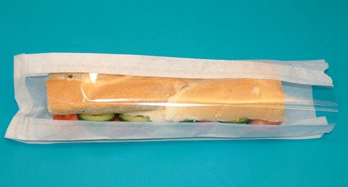 1000 Count Hot Dog / Sausage Glassine Disposable Bags - 1 Lb Pack, Food Safe