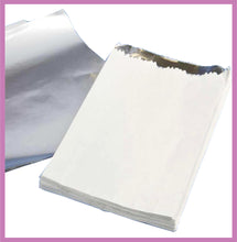 Load image into Gallery viewer, Hot Food White foil Lined Bag 7&quot; x 9&quot; x 12&quot; (Hot Chicken, Nan Bread)
