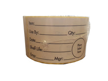 Load image into Gallery viewer, Shelf Life Day Dot, Food Rotation Label, Removable Adhesive, 51 x 102 mm, 1 roll of 500
