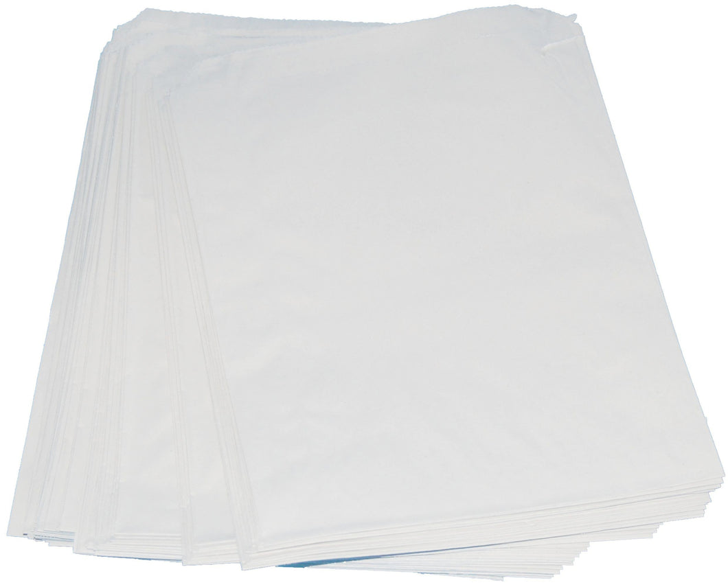 Greaseproof Paper Bag - White, 38 gsm, Food Grade in packs of 1,000
